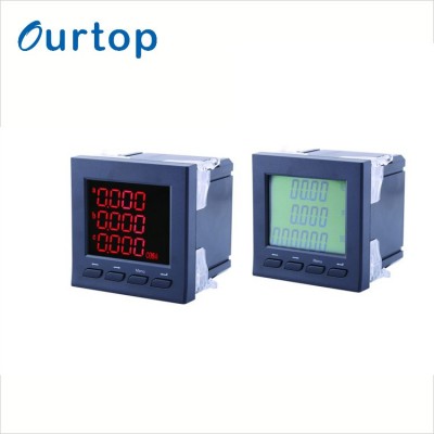 Single phase multifunctional dc energy meter large lcd clear record