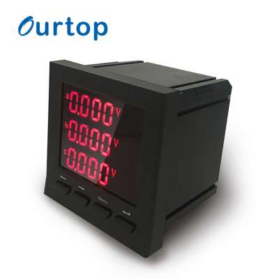 OURTOP High Precision Electric Digital Panel Meters 3 Phase Combined Meter